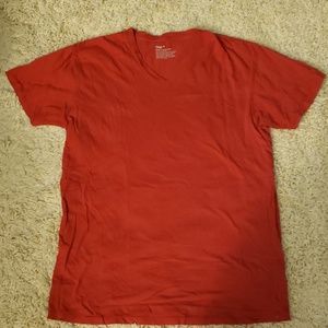GAP Men's Red V-Neck T-shirt